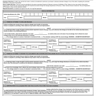 GA DMV Form T-8SW DOR Secure Power of Attorney for ETR Remote E-signature Solutions