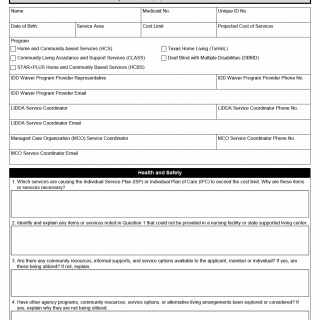 TX HHS Form 1024. Individual Status Summary TX HHS Form 1024. Individual Status Summary