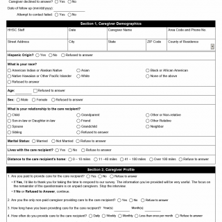 TX HHS Form 1027. Caregiver Status Questionnaire TX HHS Form 1027. Caregiver Status Questionnaire