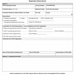 TX HHS Form 1141. PACE/SASO Registration Disenrollment