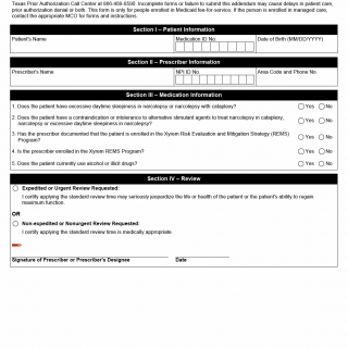 TX HHS Form 1356. Texas Medicaid Xyrem Prior Authorization Request TX HHS Form 1356. Texas Medicaid Xyrem Prior Authorization Request