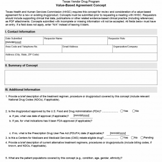 TX HHS Form 1402. Value-Based Agreement Concept TX HHS Form 1402. Value-Based Agreement Concept