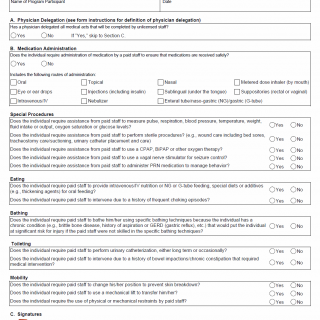 TX HHS Form 1572. Nursing Tasks Screening Tool