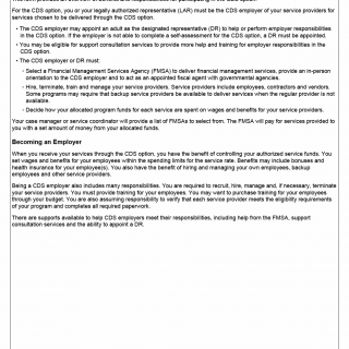 TX HHS Form 1581. Consumer Directed Services (CDS) Option Overview TX HHS Form 1581. Consumer Directed Services (CDS) Option Overview