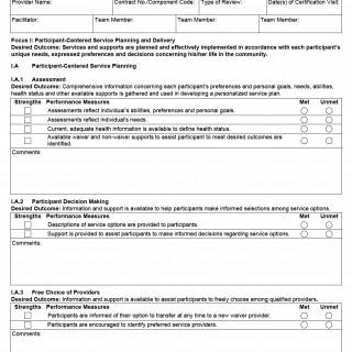 TX HHS Form 1588. HCS Review Report