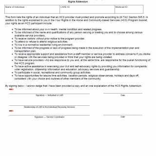 TX HHS Form 1681. Home and Community-based Services (HCS)