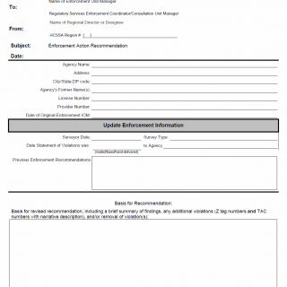 TX HHS Form 2004. Enforcement Interoffice Memorandum Information Update TX HHS Form 2004. Enforcement Interoffice Memorandum Information Update
