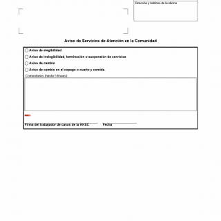 TX HHS Form 2065-A. Notification of Community Care Services TX HHS Form 2065-A. Notification of Community Care Services