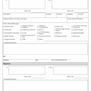 TX HHS Form 2067. Case Information TX HHS Form 2067. Case Information