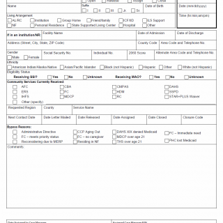 TX HHS Form 2113. Community Services Interest List Registration and Follow-Up