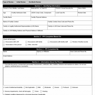 TX HHS Form 2260. LIDDA Permanency Planning Instrument (PPI) for Children Younger Than 22 Years. Family Directed Plan TX HHS Form 2260. LIDDA Permanency Planning Instrument (PPI) for Children Younger Than 22 Years. Family Directed Plan