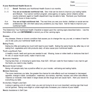 TX HHS Form 2272. Determine Your Nutritional Health Handout TX HHS Form 2272. Determine Your Nutritional Health Handout