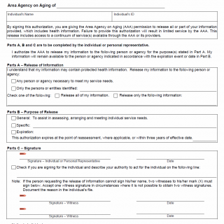 TX HHS Form 2277. Client Information Release