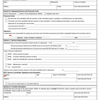 TX HHS Form 2416. Minor Home Modifications and Adaptive Aids Service Authorization TX HHS Form 2416. Minor Home Modifications and Adaptive Aids Service Authorization