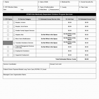 TX HHS Form 2604. STAR Kids Individual Service Plan вЂ“ Service Tracking Tool