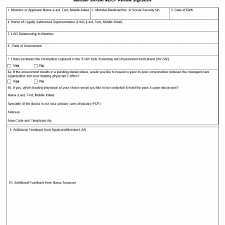 TX HHS Form 2605. Member SK-SAI MDCP Review Signature