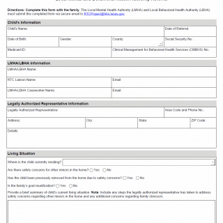 TX HHS Form 2823. Local Mental and Behavioral Health Authority Referral TX HHS Form 2823. Local Mental and Behavioral Health Authority Referral
