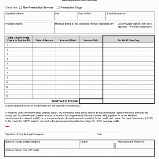 TX HHS Form 3080. SSI Appellant Notification