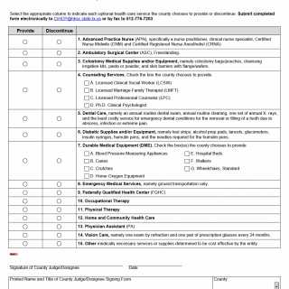 TX HHS Form 3083. Optional Health Care Services Notification TX HHS Form 3083. Optional Health Care Services Notification
