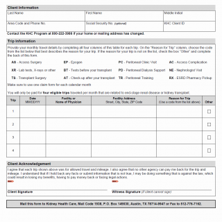 TX HHS Form 3093. KHC Travel Claim for Home Dialysis and Kidney Transplant Patients