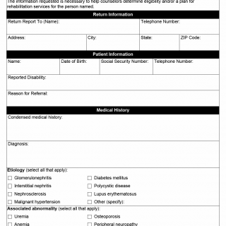 TX HHS Form 3111. End-Stage Renal Disease Evaluation