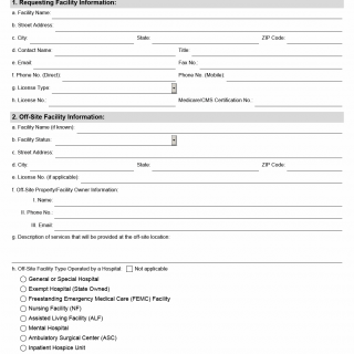 TX HHS Form 3220. COVID-19 Response Off-Site Facility Application TX HHS Form 3220. COVID-19 Response Off-Site Facility Application
