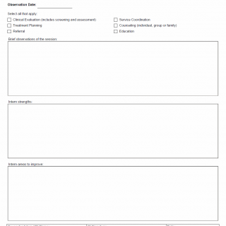 TX HHS Form 3261. Licensed Chemical Dependency Counselor Intern Direct Observation Documentation