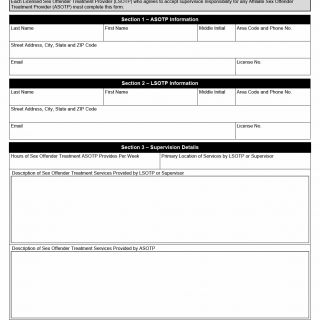 TX HHS Form 3272. CSOT Contract of Supervision for Affiliate Sex Offender Treatment Provider