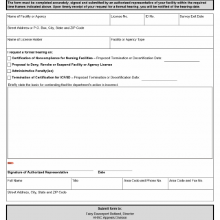 TX HHS Form 3646. Request for Formal Hearing TX HHS Form 3646. Request for Formal Hearing