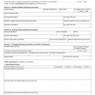 TX HHS Form 3706. Nursing Facility Customized Power Wheelchair (CPWC) Authorization