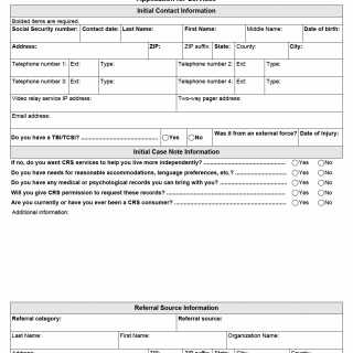 TX HHS Form 5056. Application for Services