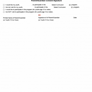 TX HHS Form 5107. Parent/Guardian Consent Signature TX HHS Form 5107. Parent/Guardian Consent Signature