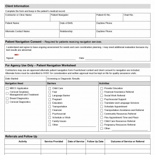 TX HHS Form 5202. Patient Navigation Consent