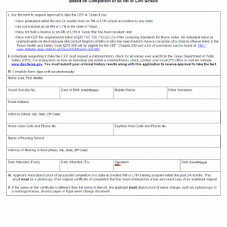 TX HHS Form 5512-NATCEP. Request to Take the Competency Evaluation Program (CEP) Based on Completion of an RN or LVN School
