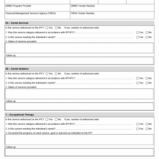 TX HHS Form 6517. Individual Program Plan (IPP) Service Review
