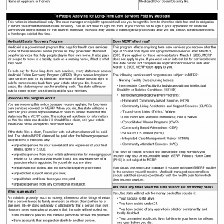 TX HHS Form 8001. Medicaid Estate Recovery Program Receipt Acknowledgement TX HHS Form 8001. Medicaid Estate Recovery Program Receipt Acknowledgement