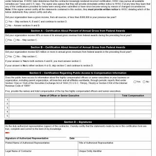 TX HHS Form 8040. Federal Funding Accountability and Transparency Act (FFATA) Federal Awards Certification