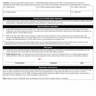 TX HHS Form 8207. Telehealth Services Attestation TX HHS Form 8207. Telehealth Services Attestation
