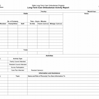 TX HHS Form 8620. Long-Term Care Ombudsman Activity Report TX HHS Form 8620. Long-Term Care Ombudsman Activity Report