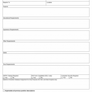 TX HHS Form 8636. Volunteer/Intern Assignment Description