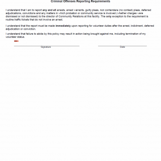 TX HHS Form 8638. Criminal Offenses Reporting Requirements