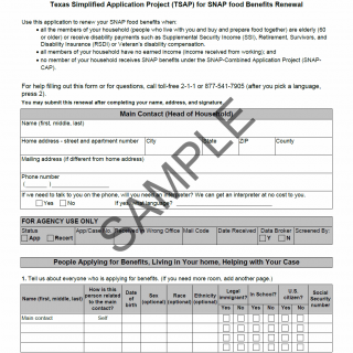 TX HHS Form H0011-R. Texas Simplified Application Project (TSAP) for SNAP Food Benefits Renewal TX HHS Form H0011-R. Texas Simplified Application Project (TSAP) for SNAP Food Benefits Renewal
