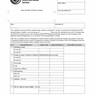 TX HHS Form H0056. Notice of Opportunity to Designate Countable Resources TX HHS Form H0056. Notice of Opportunity to Designate Countable Resources