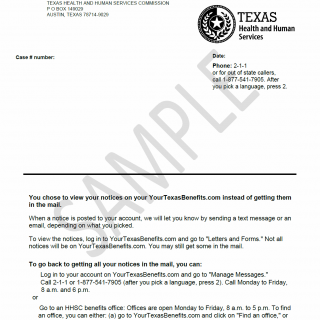 TX HHS Form H1013. Electronic Correspondence Confirmation Letter TX HHS Form H1013. Electronic Correspondence Confirmation Letter