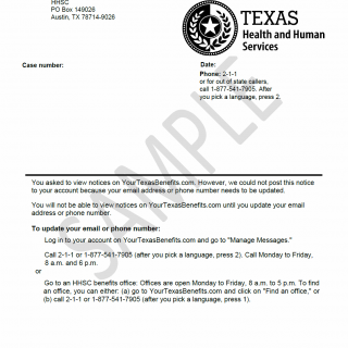TX HHS Form H1015. Electronic Correspondence Failed Delivery TX HHS Form H1015. Electronic Correspondence Failed Delivery