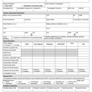 TX HHS Form H1018. Overpayment Claim TX HHS Form H1018. Overpayment Claim
