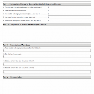 TX HHS Form H1049-3. Self-Employment Income Worksheet