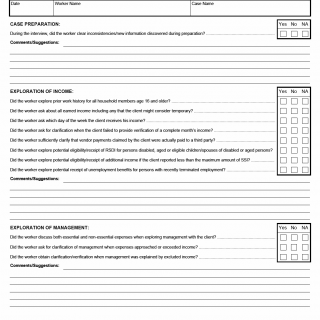 TX HHS Form H1059. Interview Observation Instrument