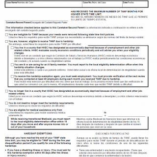 TX HHS Form H1076-C. Notice of End of TANF State Time Limit/Hardship Exemption TX HHS Form H1076-C. Notice of End of TANF State Time Limit/Hardship Exemption