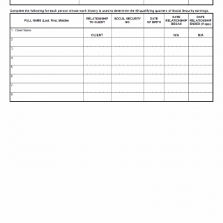TX HHS Form H1079. Qualifying Quarters of Social Security Earnings TX HHS Form H1079. Qualifying Quarters of Social Security Earnings